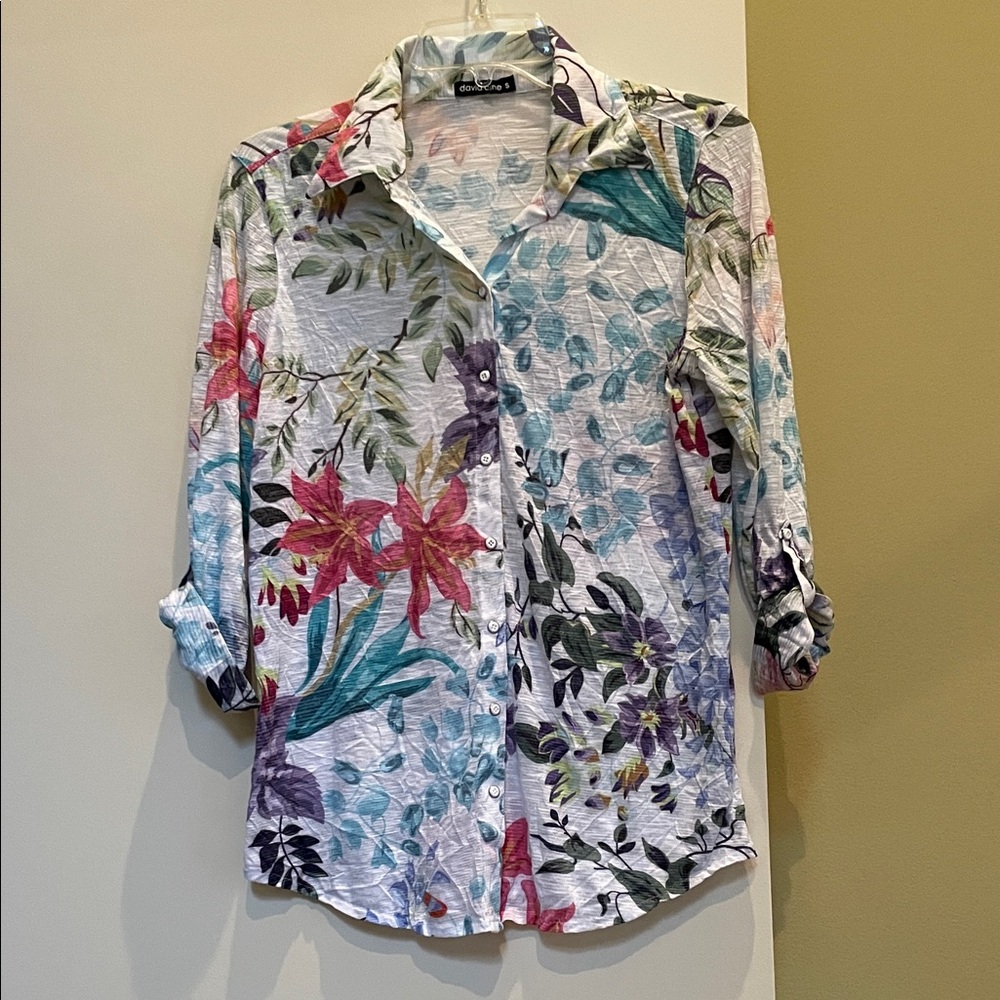 David Cline Floral Button-Up Shirt